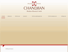 Tablet Screenshot of chandjian-teppichhaus.de